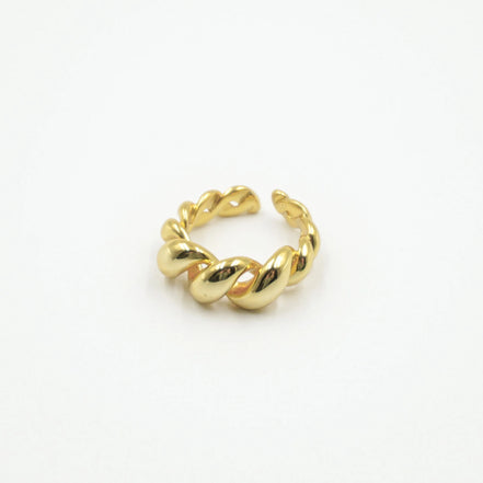 anillo espiral oro