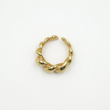 anillo espiral oro