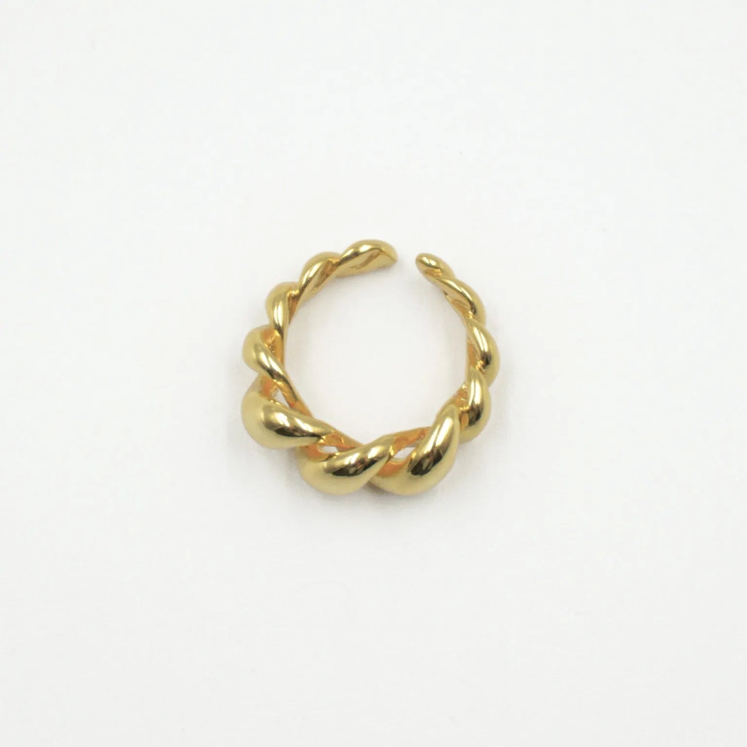 anillo espiral oro
