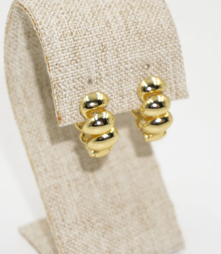Aretes Espiral oro