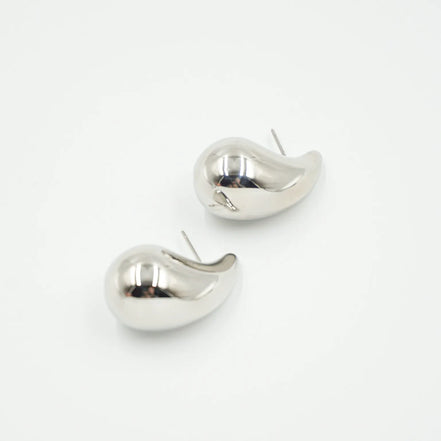 Aretes gota plata