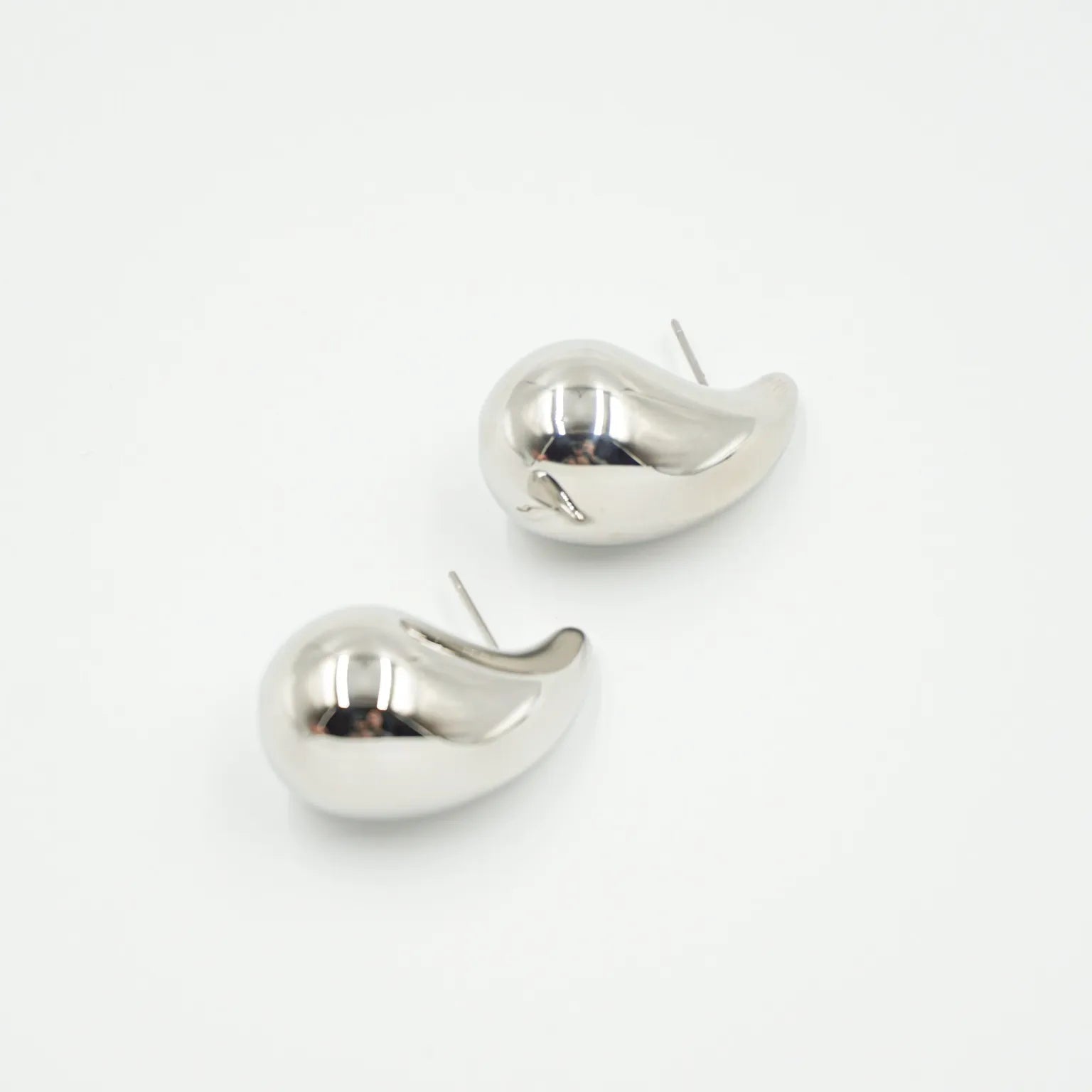 Aretes gota plata