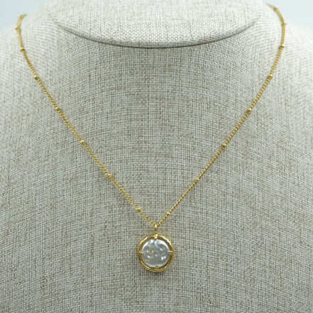 Collar perla natural