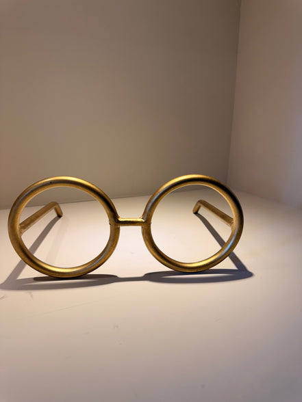 Lente Redondo Mega – Oro y Negro