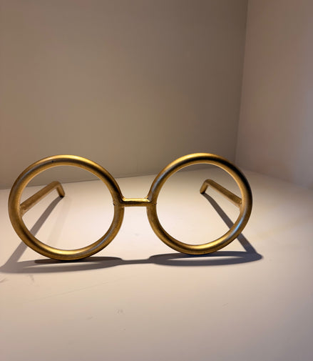 Lente Redondo Mega – Oro y Negro