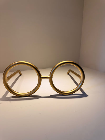 Lente Redondo Mega – Oro y Negro