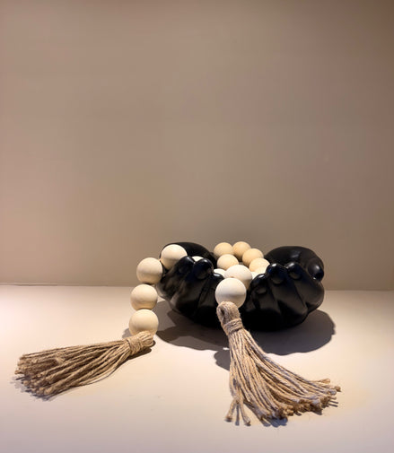 Cordón de Bolitas Crema