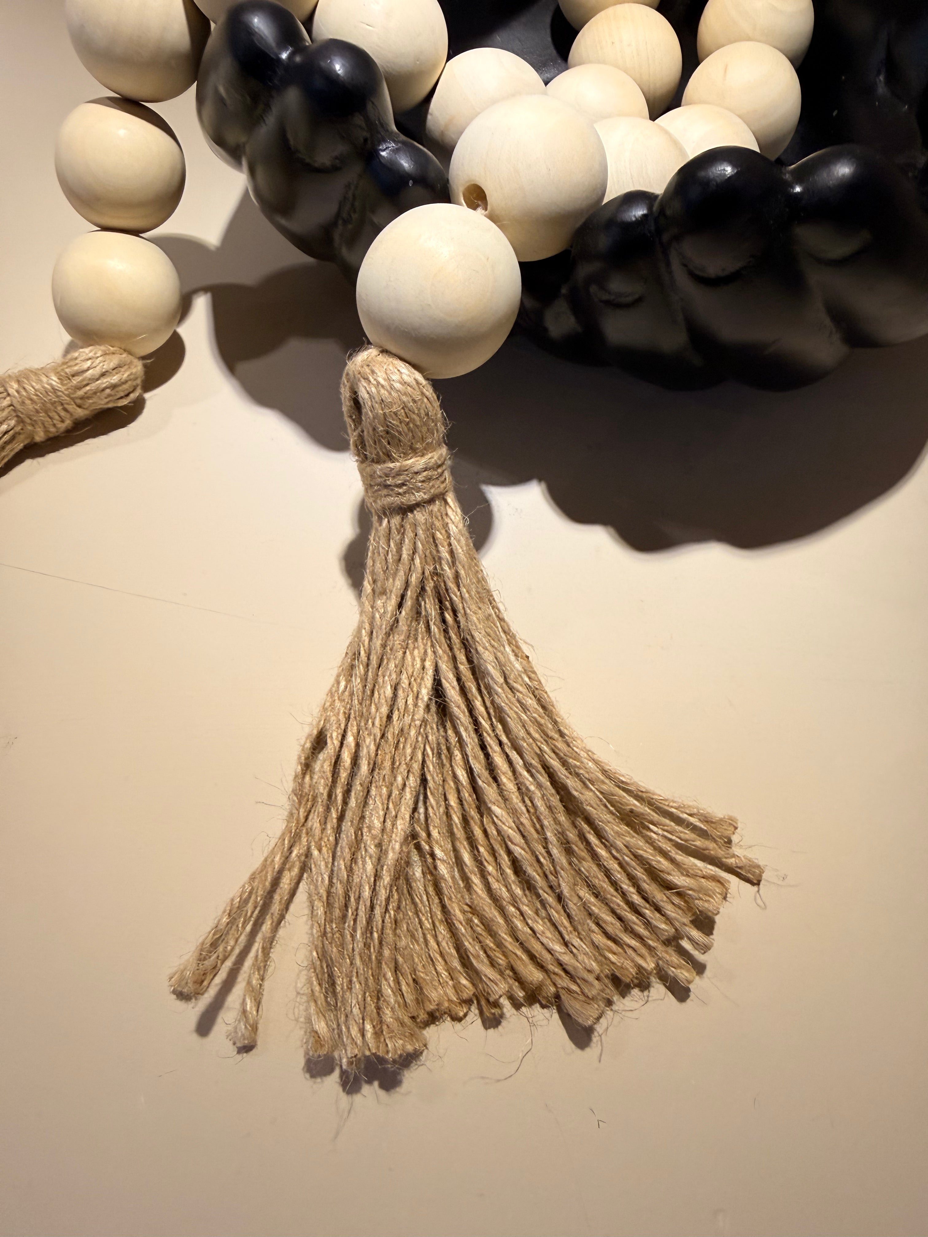 Cordón de Bolitas Crema