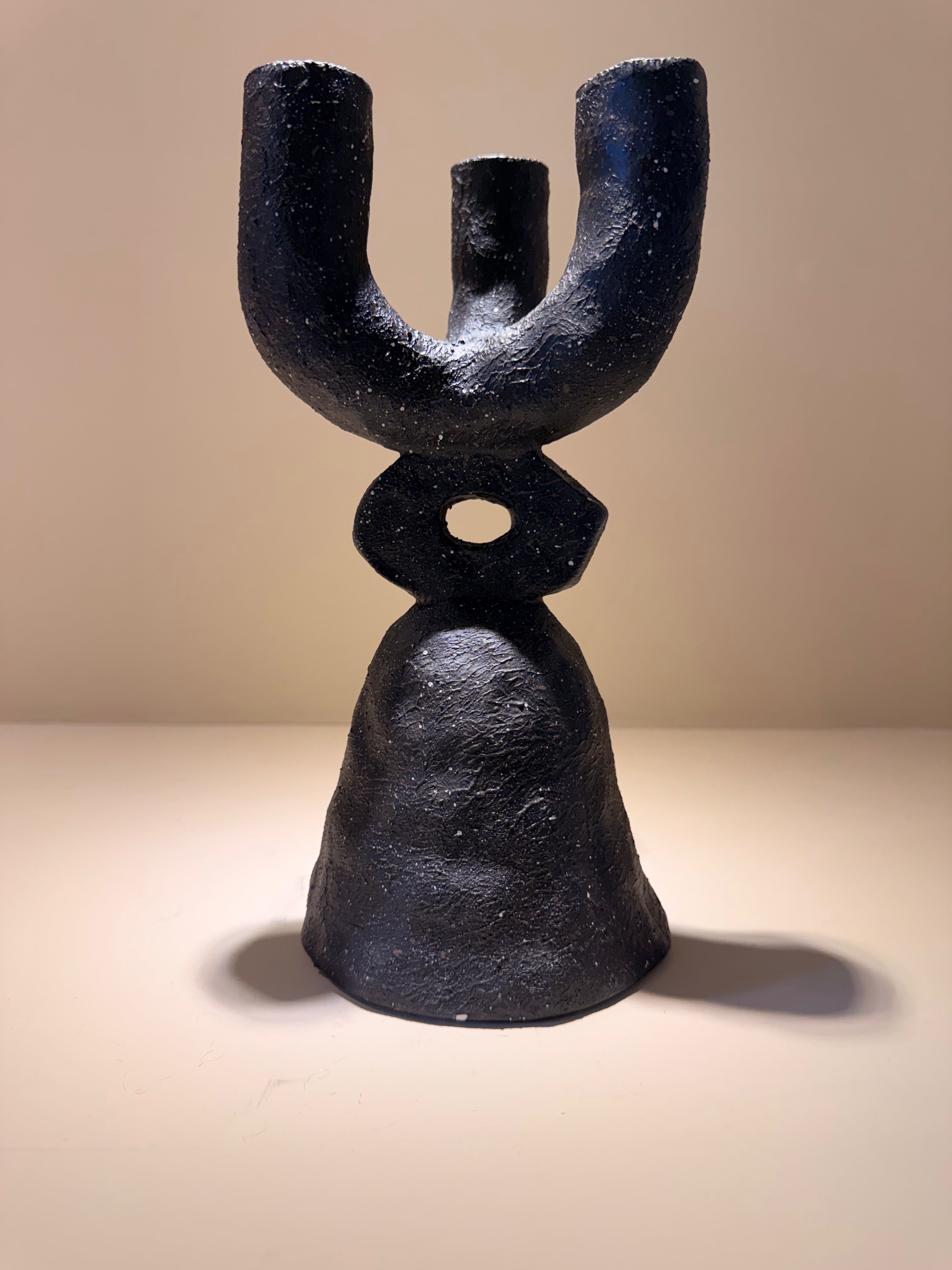 Candelabro Temas – Cemento y Granito Negro