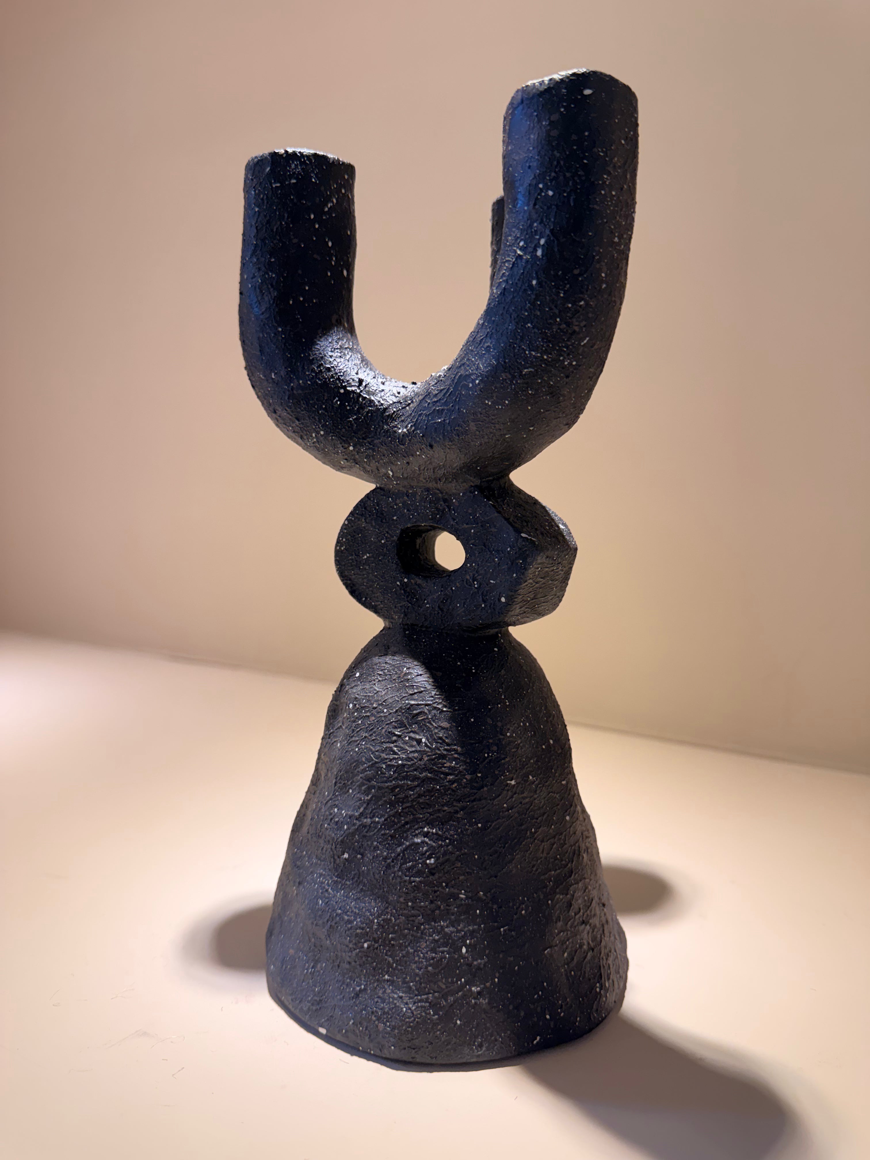 Candelabro Temas – Cemento y Granito Negro