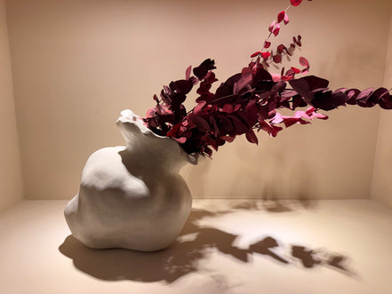 Florero Tulipán Cemento