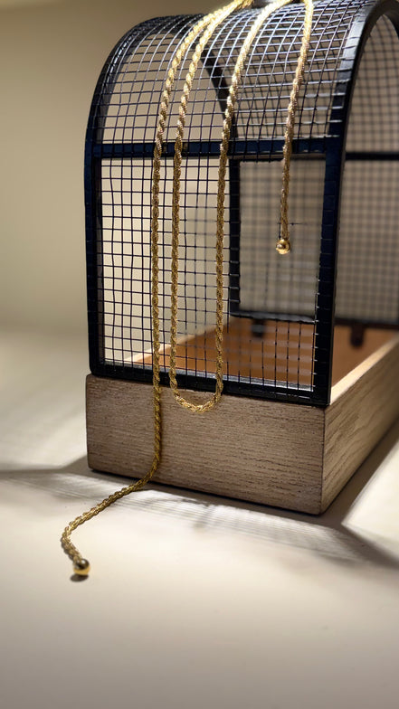 Collar serpiente dorado