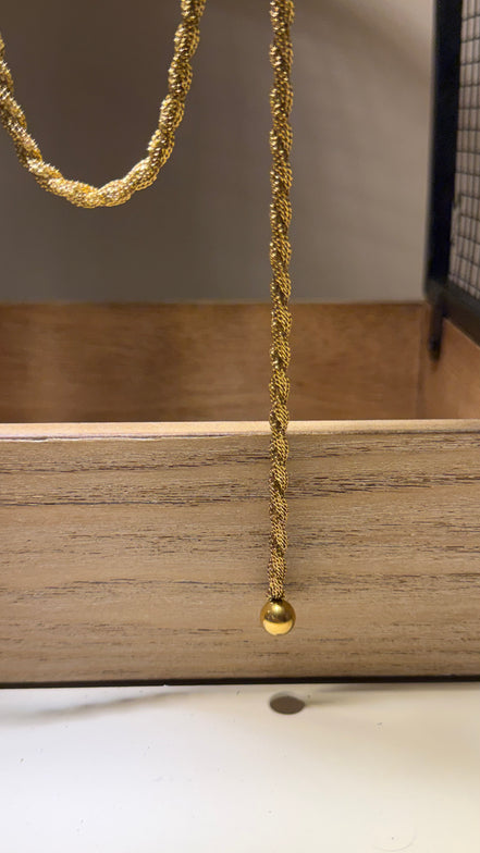 Collar serpiente dorado