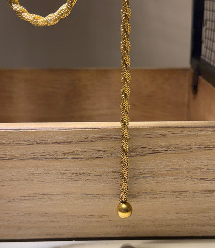 Collar serpiente dorado
