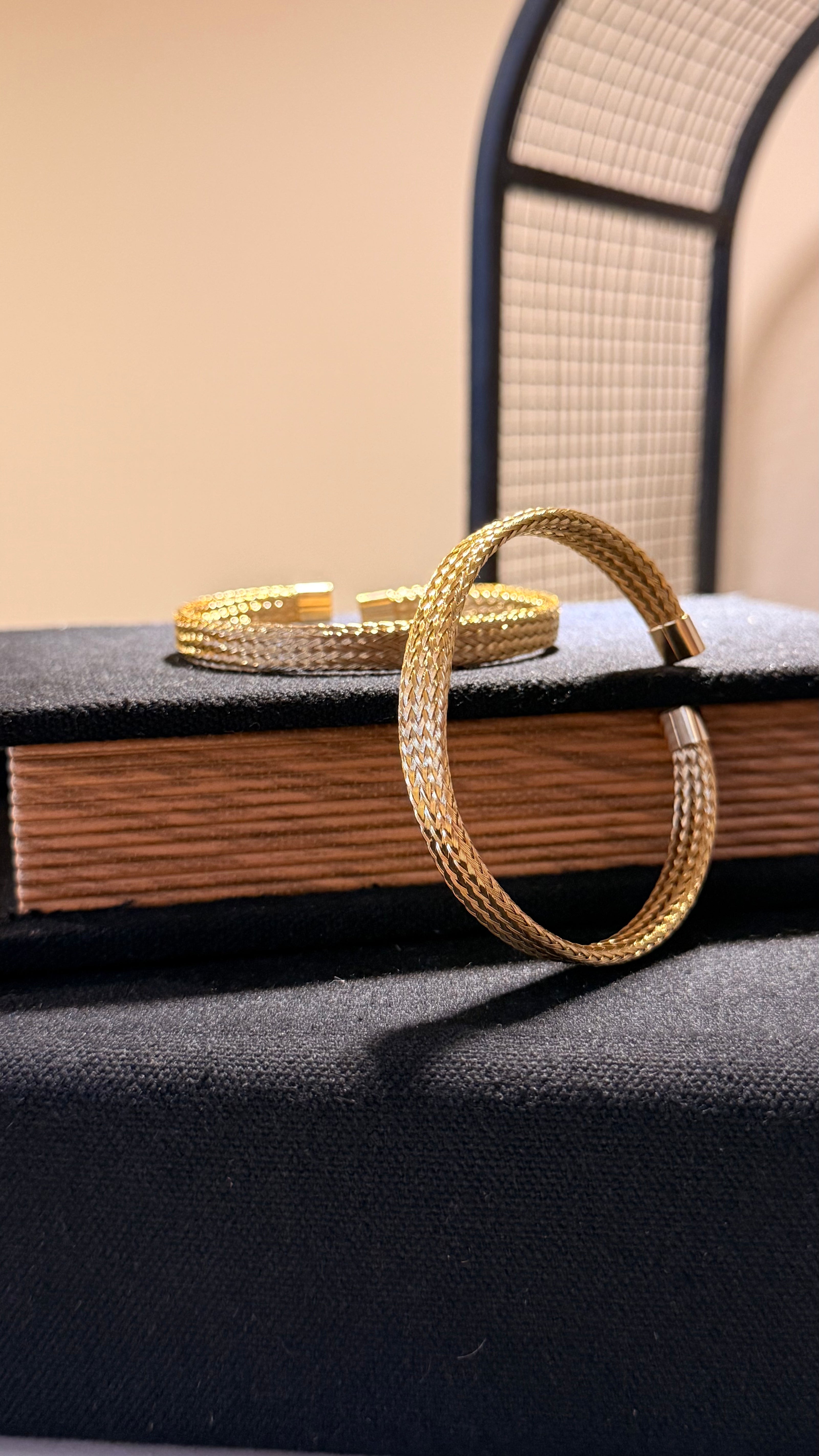 Pulsera trenza delagada