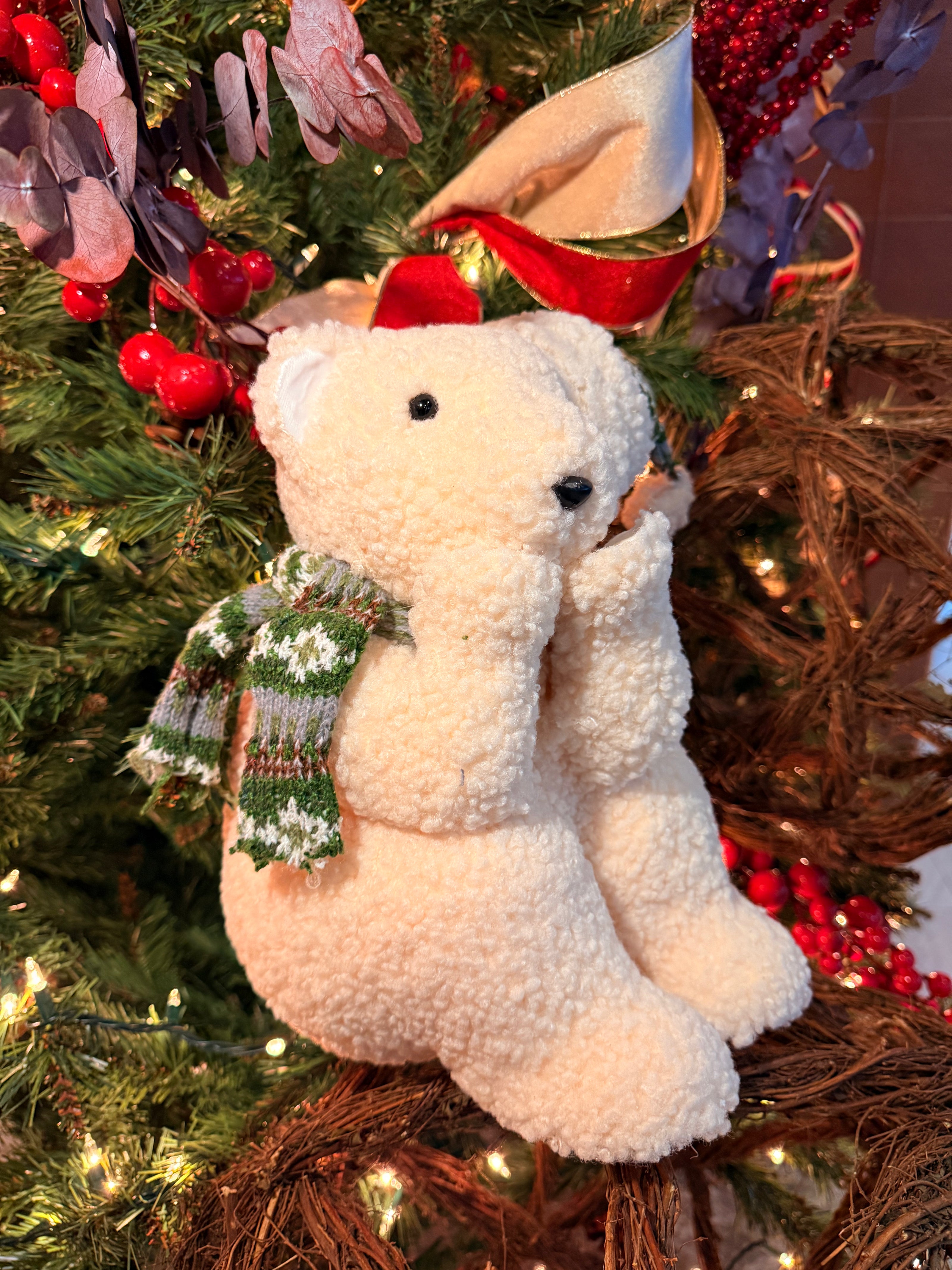 Oso Sentado Navideño