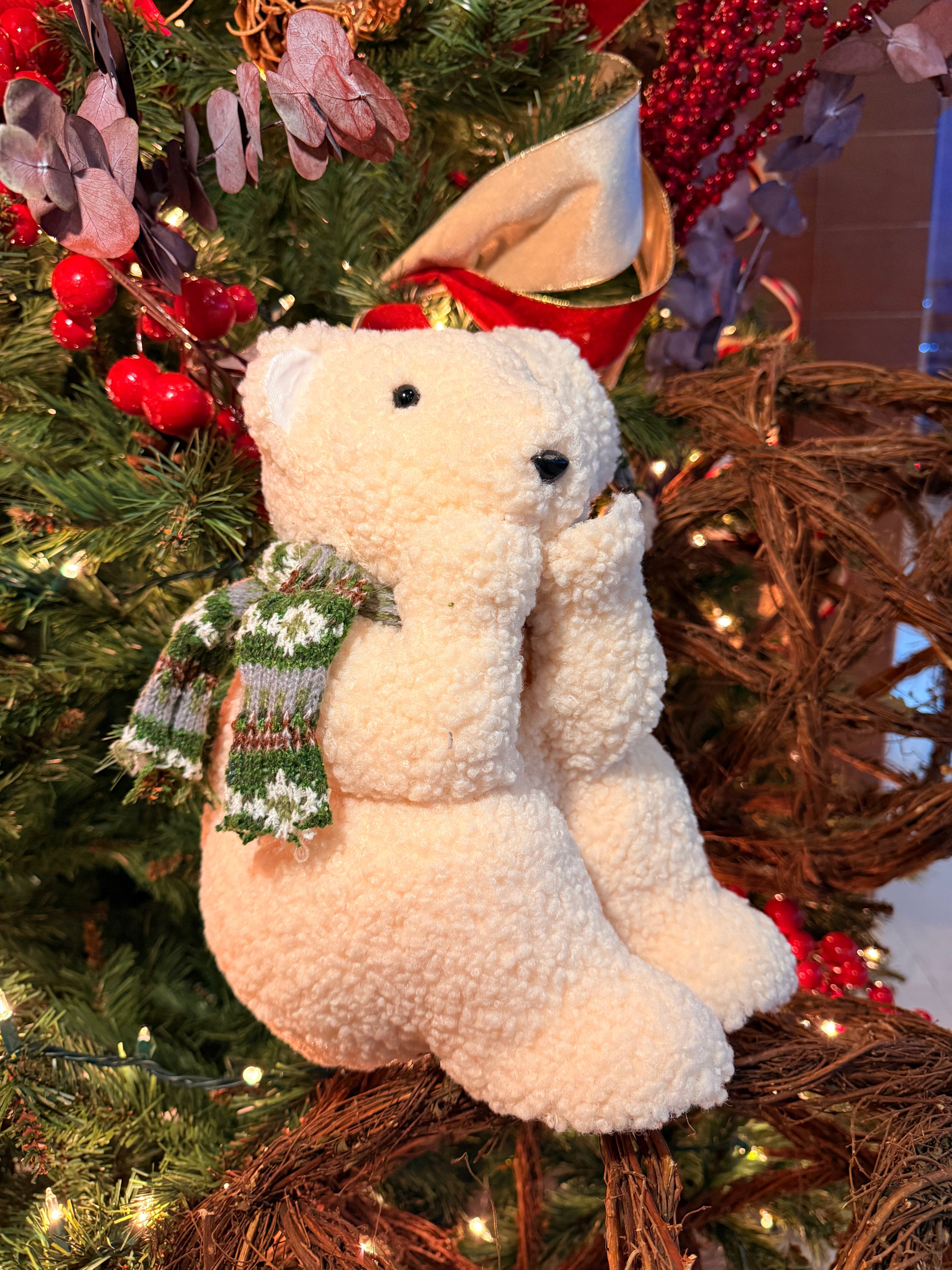 Oso Sentado Navideño