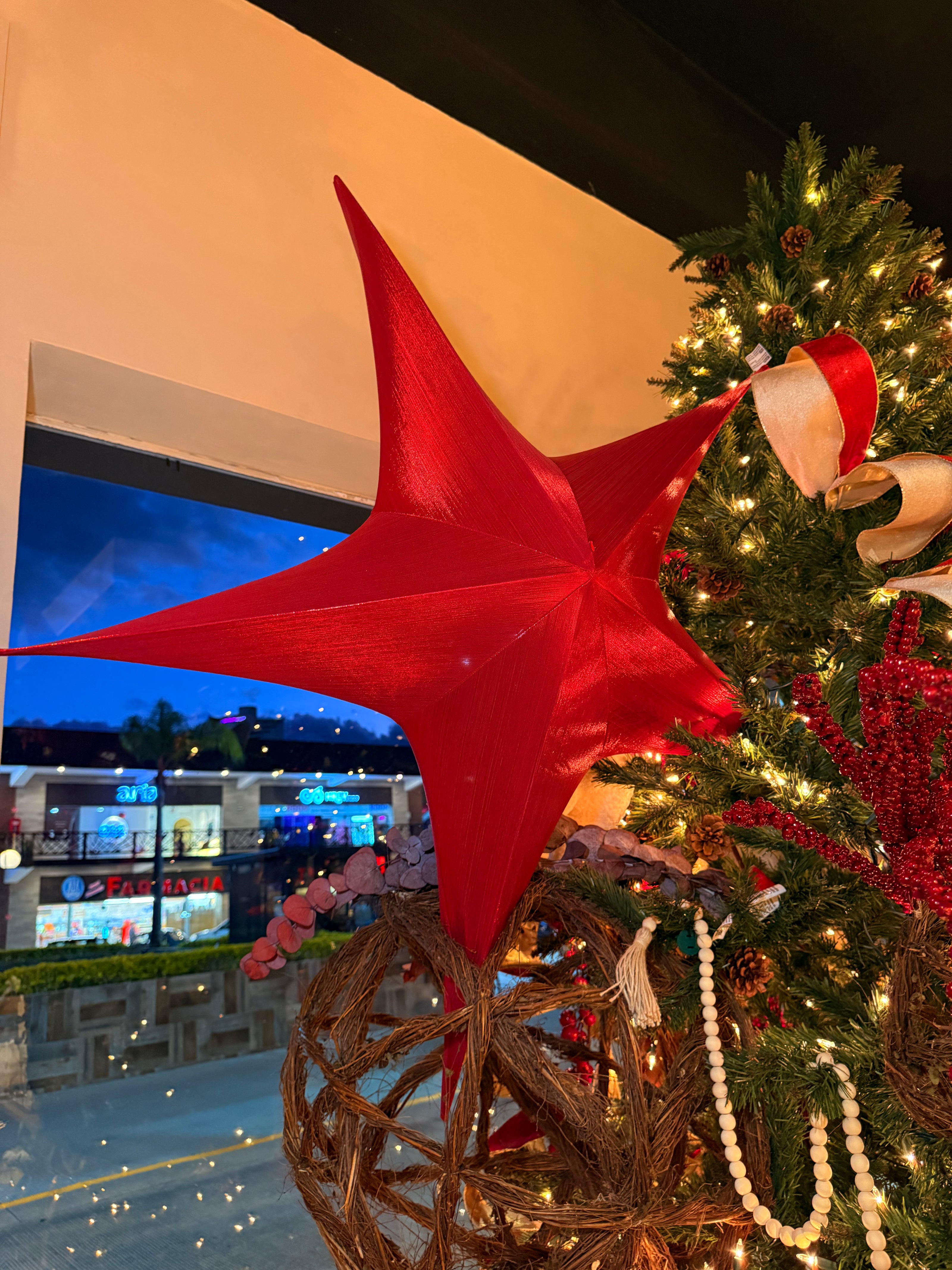 Estrella Roja para Árbol de Navidad