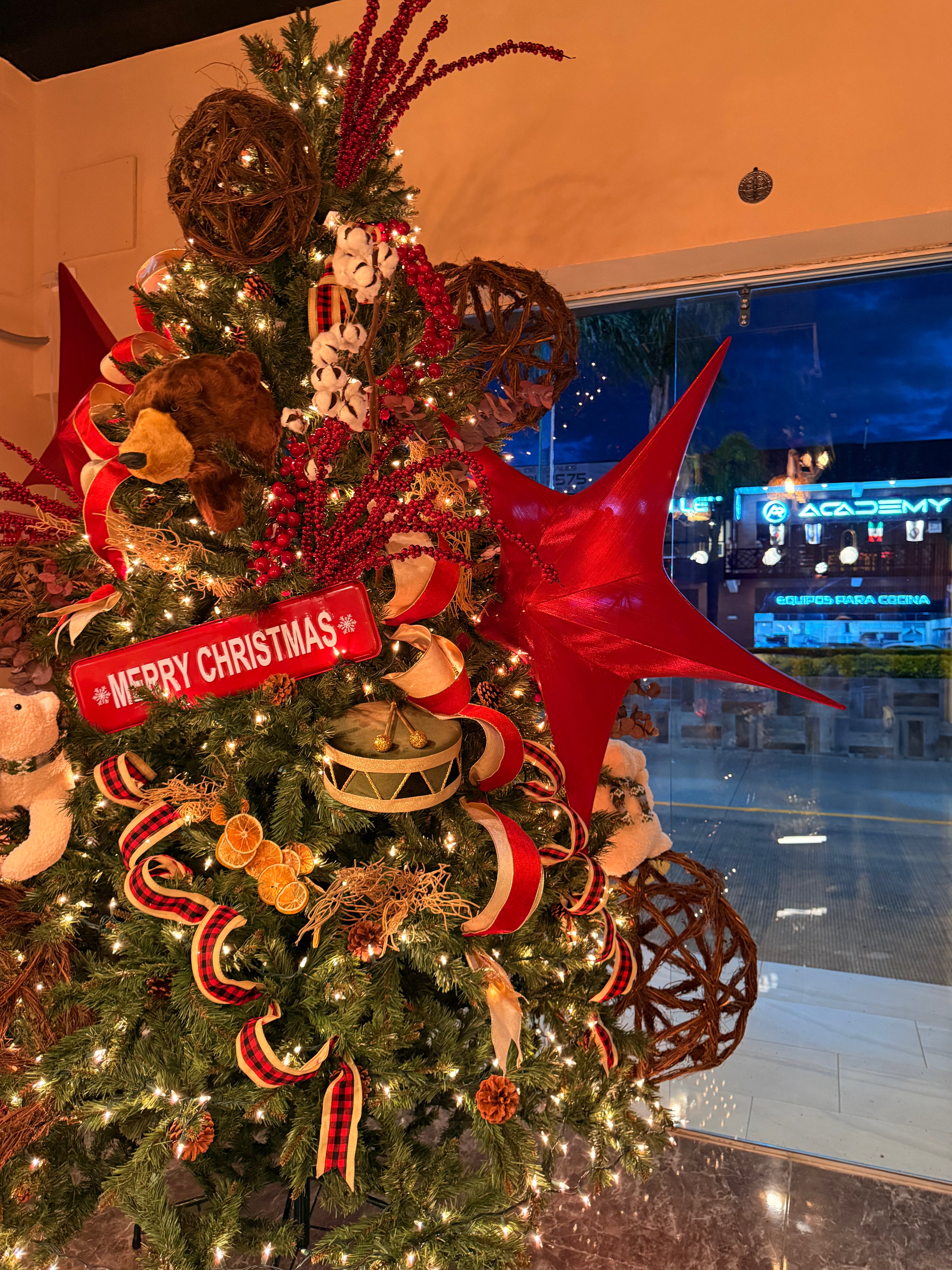 Estrella Roja para Árbol de Navidad