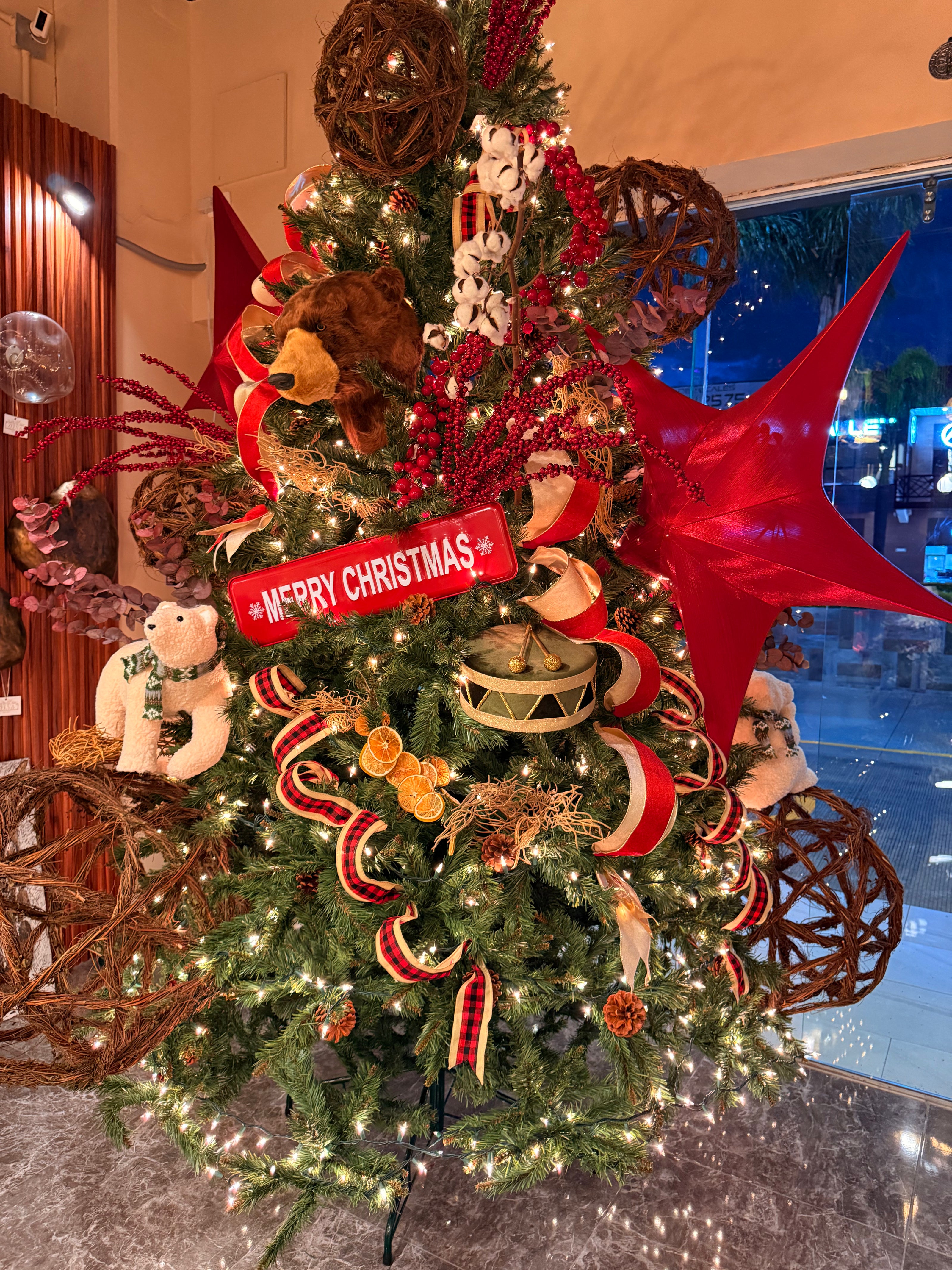 Estrella Roja para Árbol de Navidad