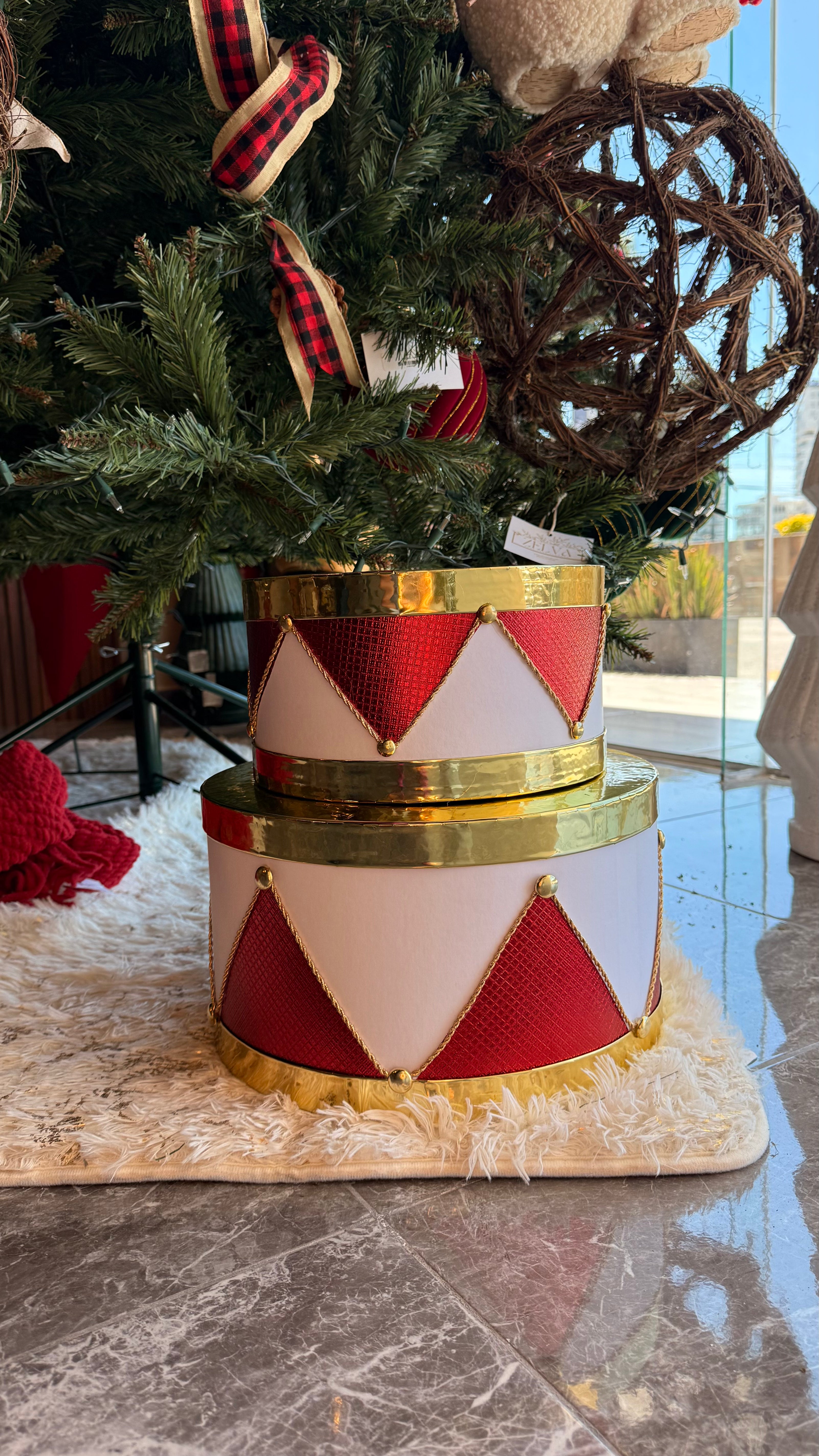 Tambor Triangular Rojo