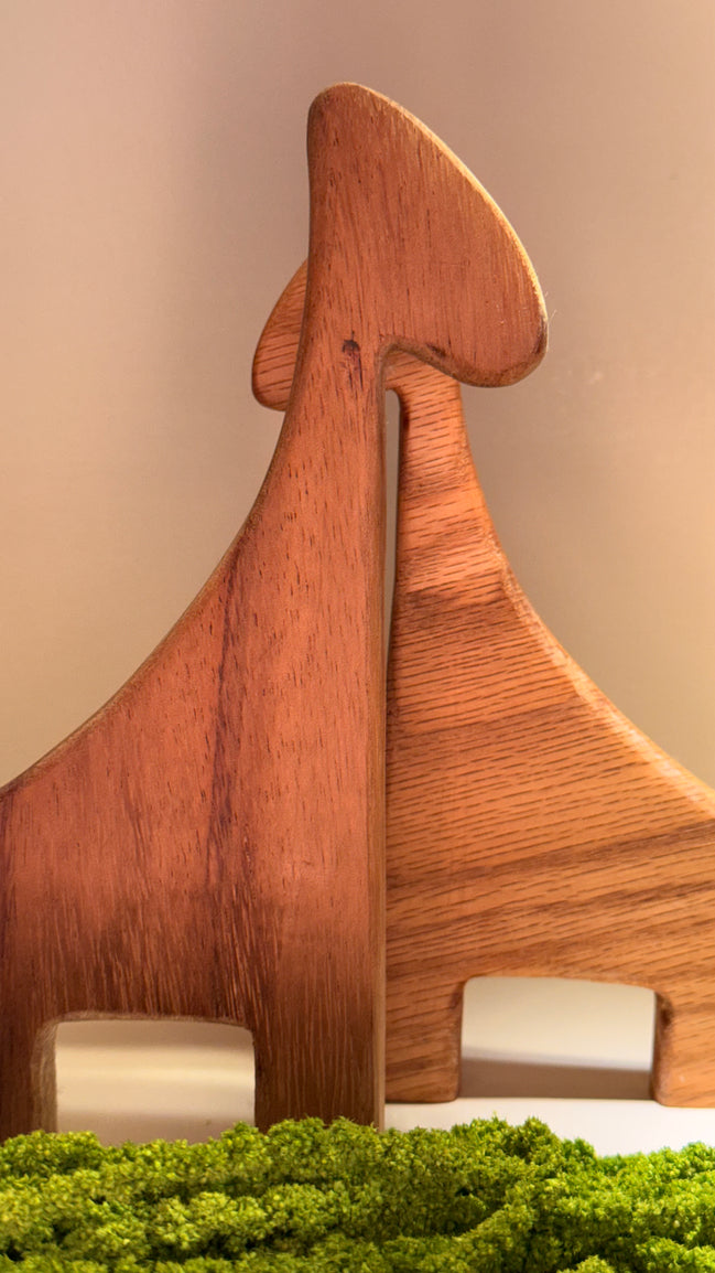 Dinosaurios de Madera (Parota o Encino)