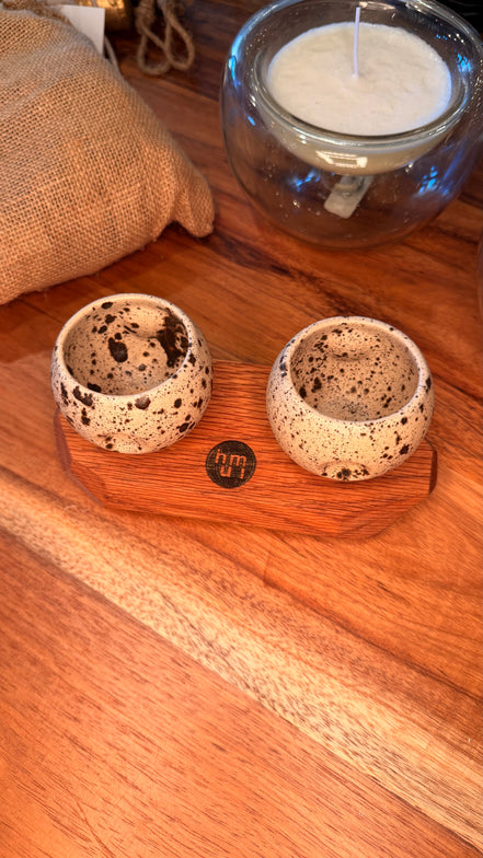 Base para mezcaleros artesanal en madera natural