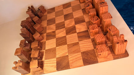 Ajedrez con Acabado de Madera