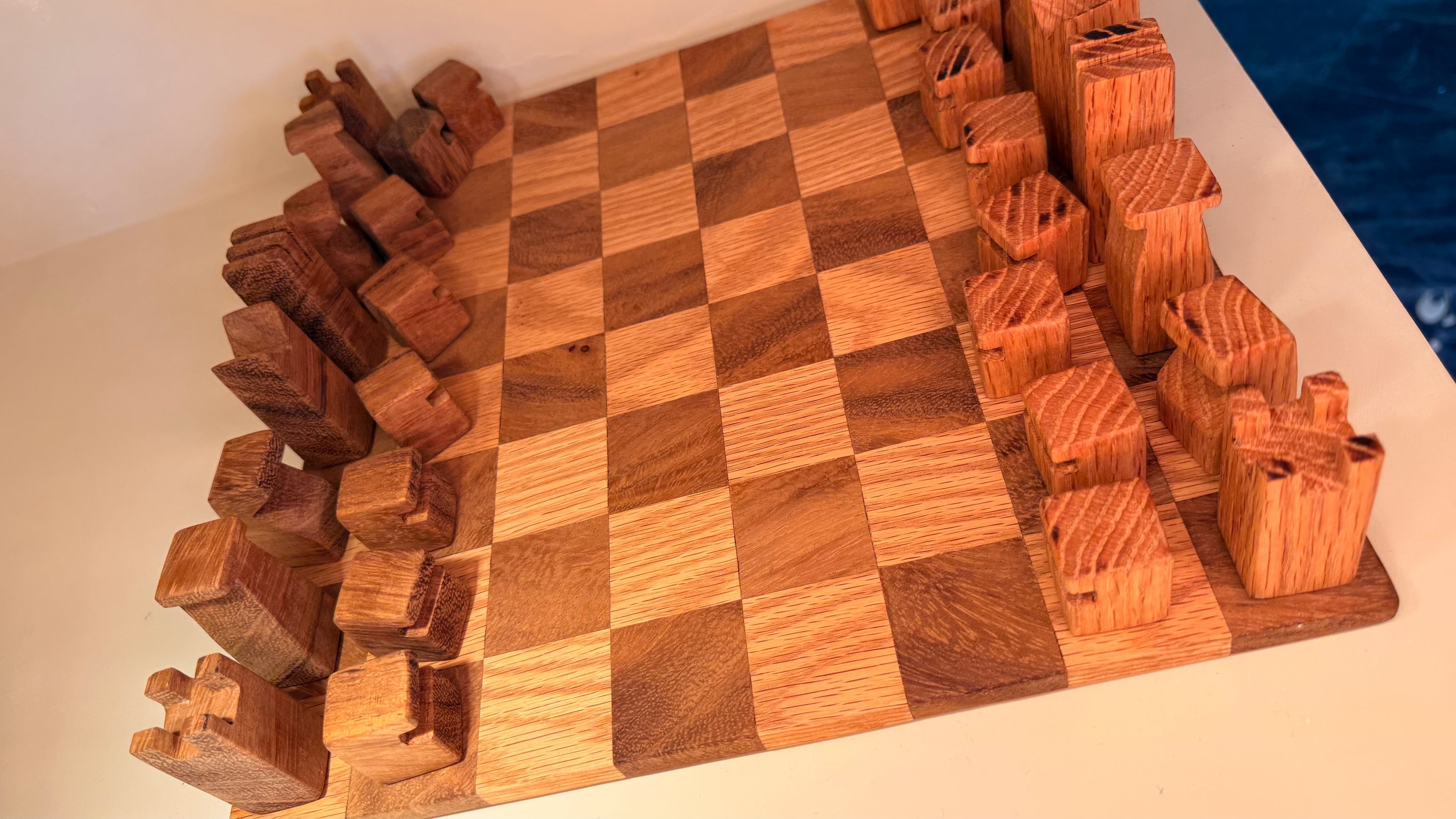 Ajedrez con Acabado de Madera