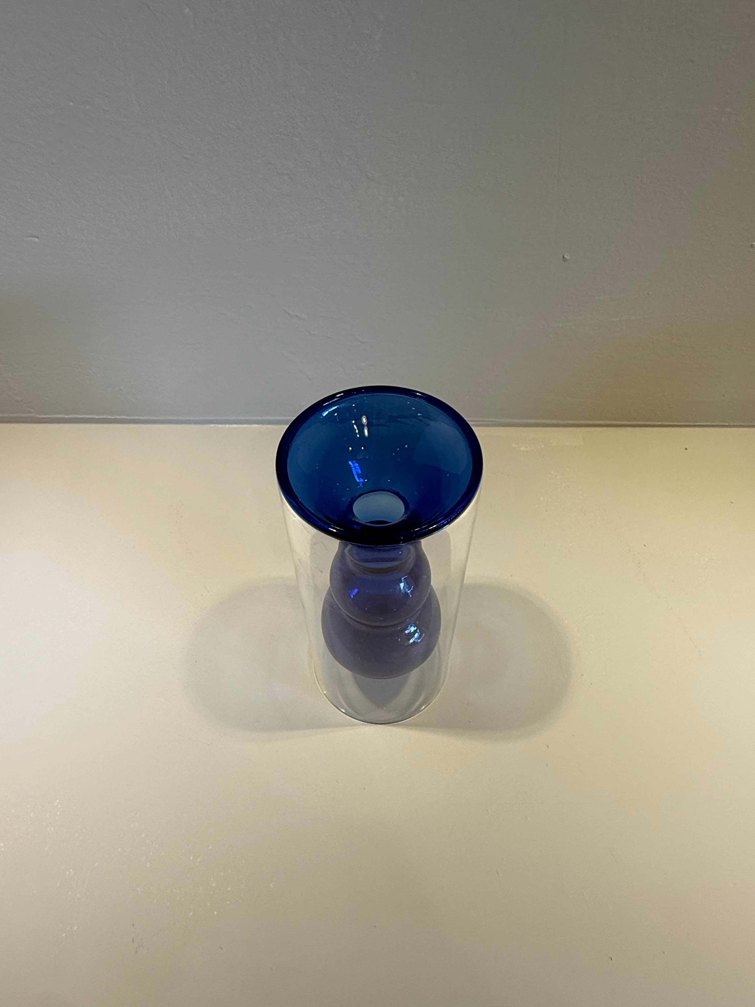 Florero Mini Gota Azul