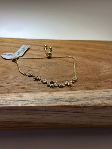 PULSERA ESTRELLAS Y ZIRCONIA