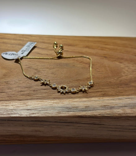PULSERA ESTRELLAS Y ZIRCONIA