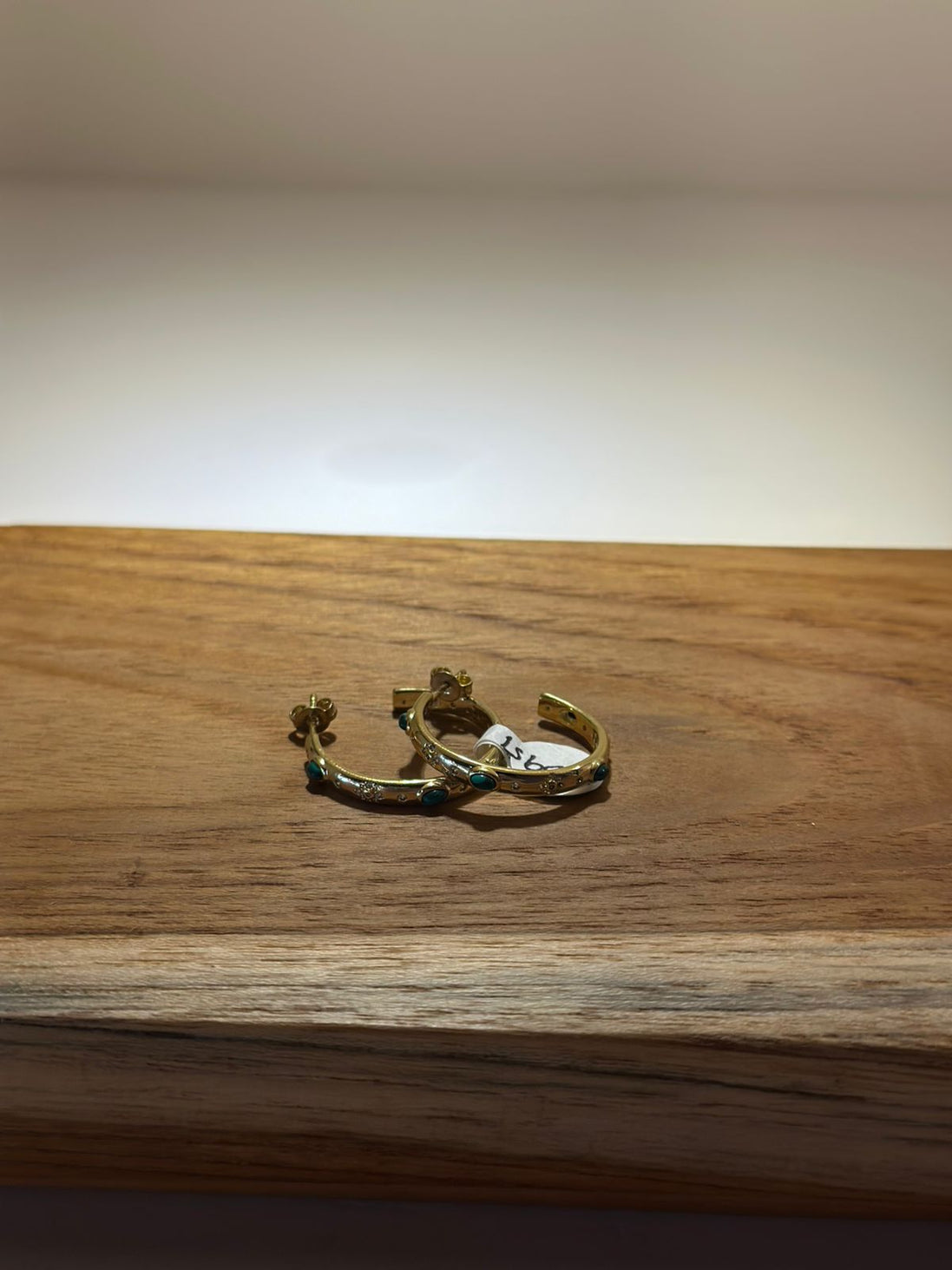 ARETES OJO TIGRE VERDE