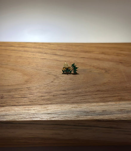 ARETES ZIRCONIAS VERDES