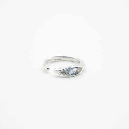 Anillo aguamarina