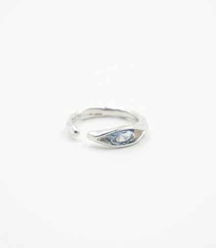 Anillo aguamarina