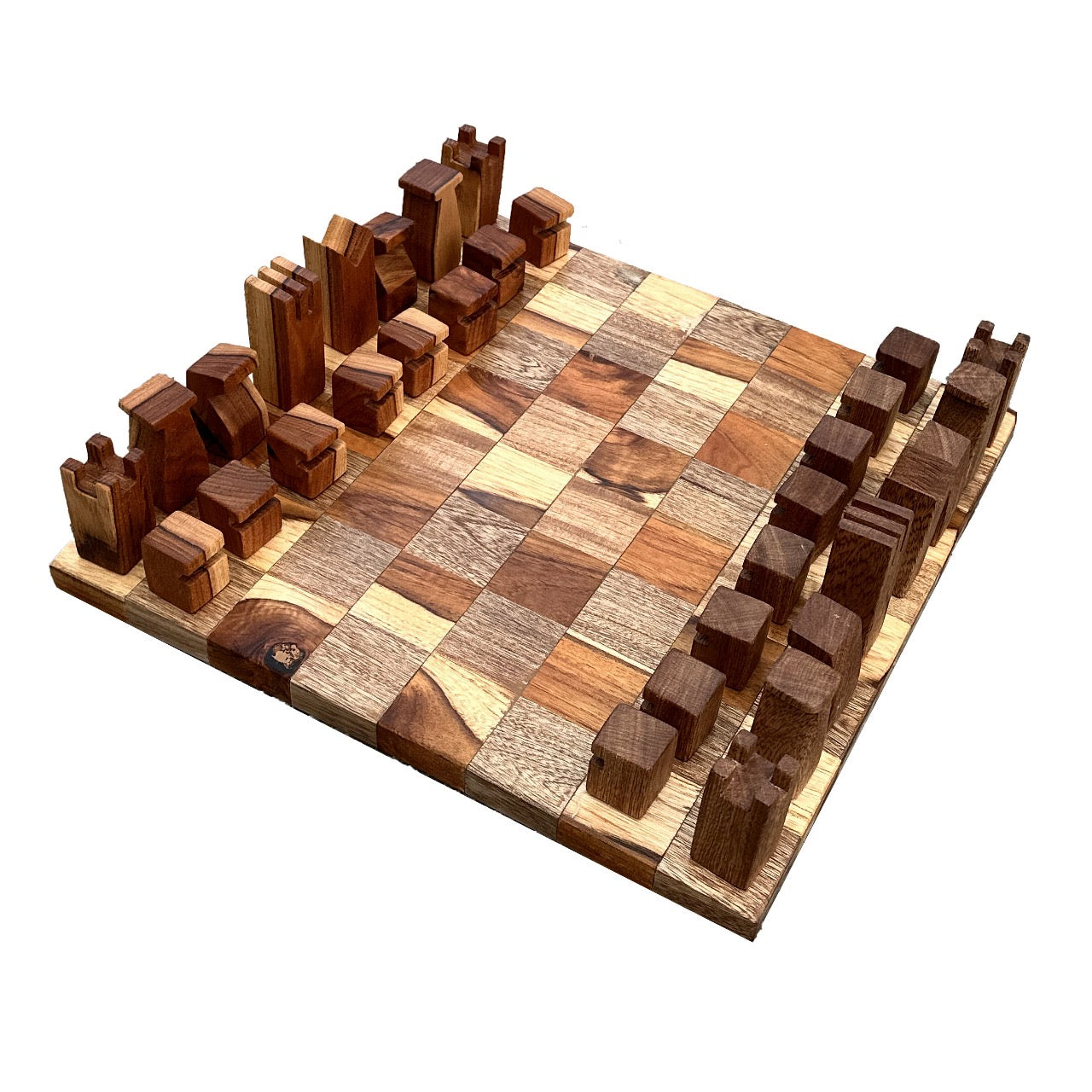 Ajedrez con Acabado de Madera