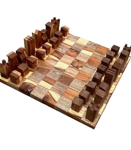 Ajedrez con Acabado de Madera